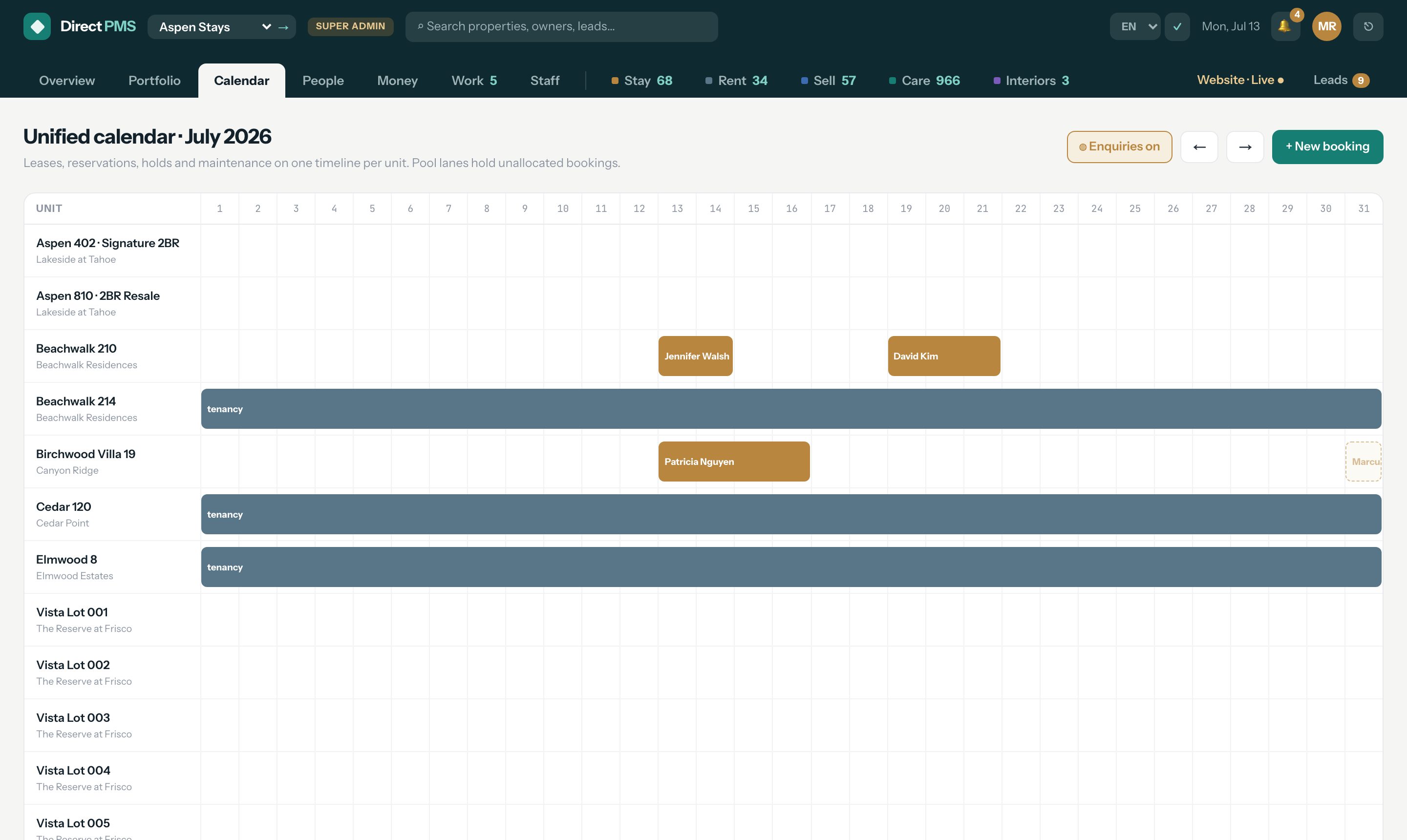 The unified calendar