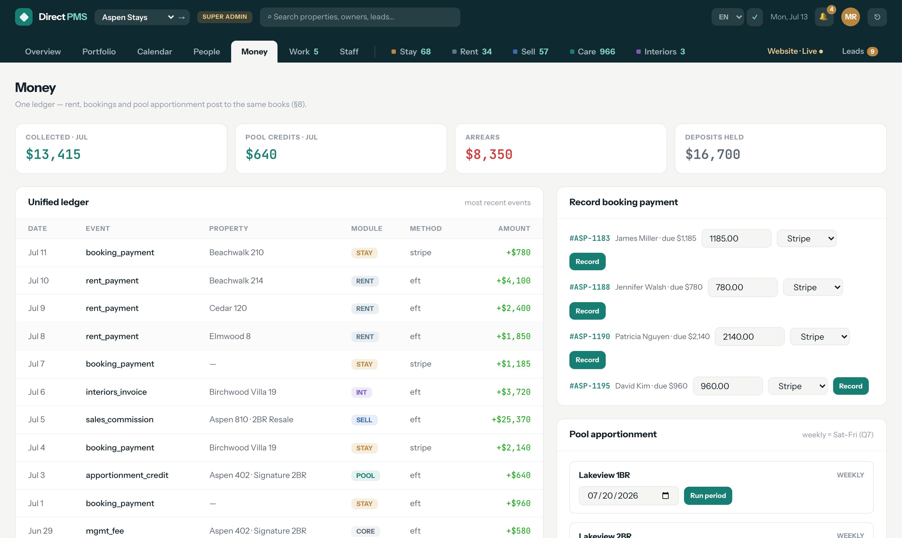 One ledger — the report your accountant asks for